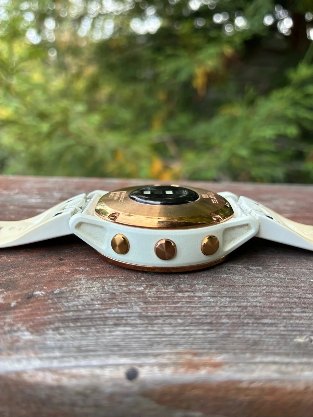 garmin fenix 6s pro smartwatch in rose gold and white